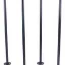 WATEBATH 30" Industrial Pipe Table Legs, Metal Pipes and Flanges for Custom Vintage Tables and Furniture, Rustic DIY Desk Legs, Shelf Support, Set of 3