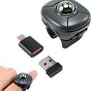 Elec Space Wireless Ring Mouse - Creative Air Finger Trackball for Tablets & Phones, Bluetooth & 2.4G Connectivity, Ideal for Video Streaming, Remote Photography, and Music Control
