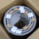 Kante 18.1",20.5",22.4" H Tall Round Concrete Planters Set of 3, Outdoor Indoor Modern Decorative Plant Pots with Drainage Hole & Rubber Plug for Home & Garden Natural Concrete