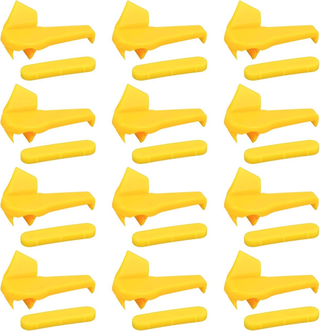 Penitue 12 Sets Tire Machine Rim Protector, Tire Changer Duck Head Plastic Inserts Wheel Side Guard for Mount Demount Head Tyre Repair Tool Parts Accessories