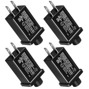 Feekoon 4 Pack Class 2 LED Power Supply 29V 6W Transformer, Waterproof IP44 US Plug Adapter, Seasonal Use LED Driver, Low Voltage for Christmas Tree Lighting, Holiday String Light Indoor