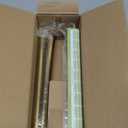 Gold Wrap Around Curtain Rods 28 to 60 Inch:Blackout Heavy duty Adjustable Window Curtain Rod for Bedroom,Industrial Darkening Curved French Metal Single Drapery Rods Easy Install,Brushed Gold