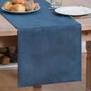 Artoid Mode Navy Blue Table Runner, Seasonal Summer Fall Washable Kitchen Dining Table Decoration for Home Party Decor 13x90 Inch