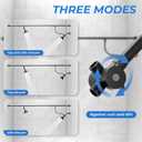 Dual Shower Head for Couples - High Pressure Adjustable Two Showerhead System with 4 Spray Modes, Easy Installation & Anti-Leak Design, Perfect for Two-Person Bathrooms (Black)