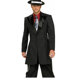 Men's That's So Jazz Black and White Zoot Suit Jacket Costume Medium
