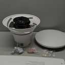 DREO Ceiling Fans with Lights, 12 Speeds & 3 Fan Modes, Quiet DC Motor, Low Profile Easy to Install, Flush Mount Smart Ceiling Fan with Dimmable LED, 12H Timer for Bedroom, Remote, White, 44''