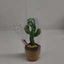 Pbooo Dancing Talking Cactus Mimicking Toy, Talking Repeat Singing Sunny Cactus Toy 120 Pcs Songs for Baby 15S Record Your Sound Sing + Dancing + Recording + LED