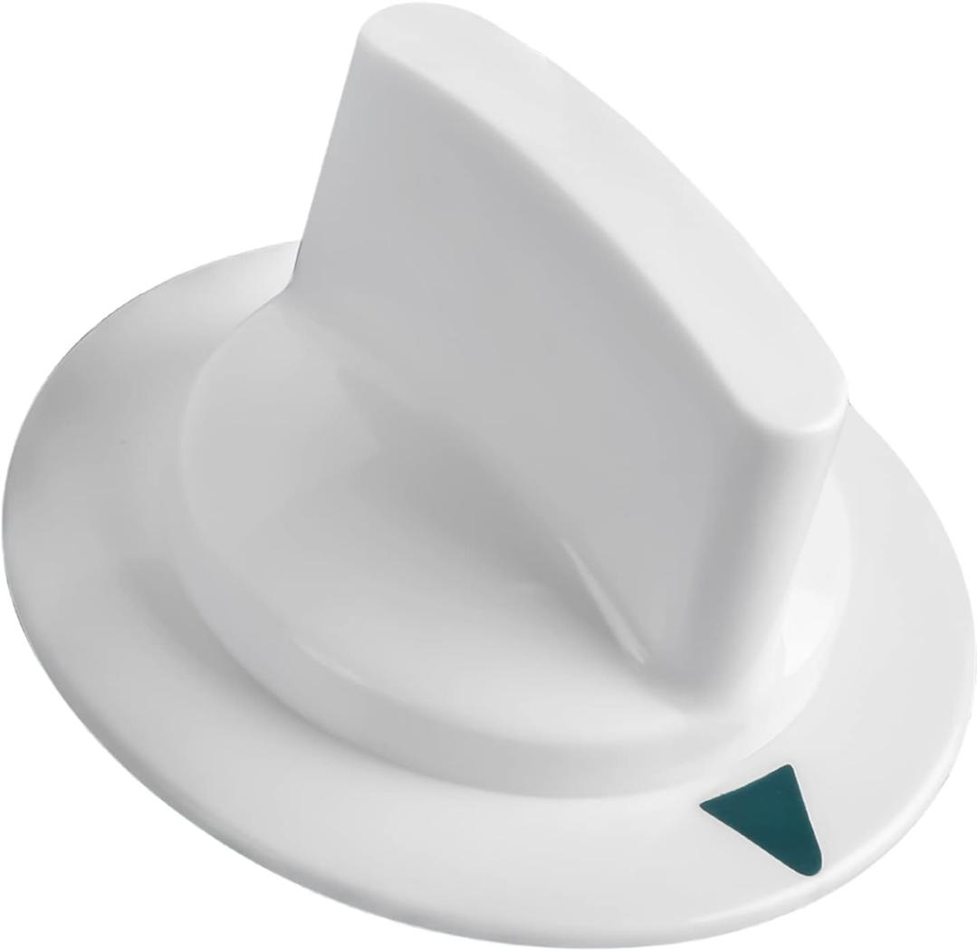 WE1M652 Dryer Timer Control Knob with Reinforced Metal Ring by Seentech Compatible GE & Hotpoint Dryers  Replaces: 1264289 AP3995164 PS1482196 (Pack 1)