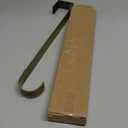 Adapt Adjustable Wreath Hanger (Textured Gold) - Over The Door Wreath Hanger for Front Door - Extendable Length Metal Hook