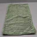 UGASA Velvet 12x20 Inch Lumbar Soft Throw Pillow Cover Farmhouse Decorative Corduroy Striped Both Sides Solid Rectangular Cushion Case for Couch Bedroom Sofa Home, 1 Piece, Sage Green