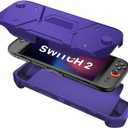 FIWWAT Protective Case for Nintendo Switch 2 (2025), TPU Middle Frame & PC Front Protector 360 Protection, Non-Slip Ergonomic Grip, Shockproof & Anti-Scratch Shell Cover , Purple