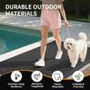 Front Door Mat 20''x31'', Drainage Heavy Duty Dirt Trapping Non-Slip Doormats, Outdoor Rubber Floor Mats, Restaurant Commercial Kitchen Industral Pool Entrance Bar Wet Area, Black