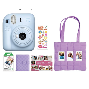 FUJIFILM Instax Mini 12 Holiday Bundle 2025 - Pastel Blue
