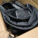 7-in-1 Folding Toddler Tricycle for 18 Months to 5 Years, Tricycle Stroller with Dual Brakes, All-Terrian Rubber Tire, Tricycle for Toddlers with Rotatable Seat, Adjustable Push Handle, Black