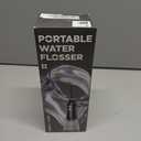 Water Flosser for Teeth Cleaning and Flossing, 5 Modes Rechargeable Cordless Oral Irrigator 320ml Water Tank Teeth Cleaner, IPX7 Waterproof Portable Electric Dentel Flossers for Home and Travel,Black