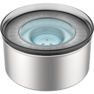 Spill Proof Dog Water Bowl, Food-Grade Stainless Steel Dog Bowl, 3L/100oz Large Capacity, No Splash Water Bowl with Non-Slip Base, Water Bowl for Messy Drinkers [Anti Digging Lip]