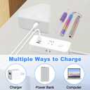 Diesisa Electric Diamond Art Painting Pen - Vacuum Diamond Painting Pen Kits with Storage Tray - Adjustable Suction Level - Diamond Art Electric Pen with Three Styles Pens - Stocking Stuffers - White