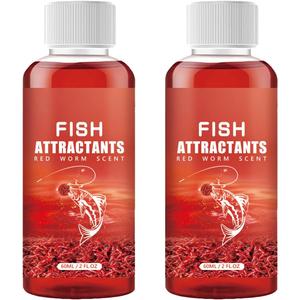 Red Worm Liquid Bait,Red 40 Baits & attractant,Fishing Bait,Fishing Liquid,Red Ink Fishing,Bait Fish Additive,Fish Lure Attraction Enhancer for Trout, Cod, Carp, Bass (2 Pcs) Red Worm Liquid Bait,Red 40 Baits & attractant,Fishing Bait,Fishing Liquid,Red Ink Fishing,Bait Fish Additive,Fish Lure Attraction Enhancer for Trout, Cod, Carp, Bass (2 Pcs)