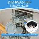 WD24X33918 Dishwasher Circulation Pump to Sump Elbow Hose Kit with Clamps, Leak-Proof Replacement Compatible with GE WD08X23476 WD19X25700 WD19X25460 Suitable for Kitchen Dishwasher Repair