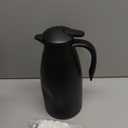 68oz Thermal Coffee Carafe, Stainless Steel Coffee Carafes for Keeping Hot, Airpot Insulated Tea Pot Dispenser for Hot Water, Tea, Hot Beverage - Keep 12 Hours Hot, 24 Hours Cold, Black