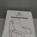 ENITYA Back Pillow for Bed Sitting up, 19" Reading Pillow for Sitting in Bed Adult, Back Support Pillow with Arms for Watching TV/Reading/Gaming/Resting, Medium (Black)