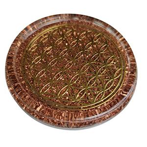 ORGONITE ORGONE 4" Flower of Life Coaster