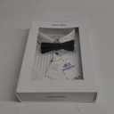 Calvin Klein boys Long Sleeve Tuxedo Dress Shirt With Bow Tie, Button-down Style With Classic Pleated Bib, Includes Matching Hanky, 18 