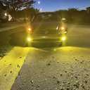 PHINLION 9006 Yellow Fog Light Bulbs 3800 Lumens Super Bright HB4 9006LL LED Bulb Replacement for Car Truck SUV Fog Lights or DRL Lamps, 3000K Golden Yellow, Pack of 2