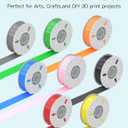 PINBALL PETG 3D Printer Filament 1.75mm High Precision Durable Moisture-Proof Strong Filament Mith Better Flow Dimensional Accuracy +/- 0.02mm Suitable for Most FDM 3D Printers 1 Kilogram Black