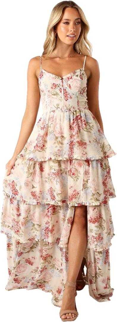 Petal & Pup Women's Mito Tiered Maxi Dress,