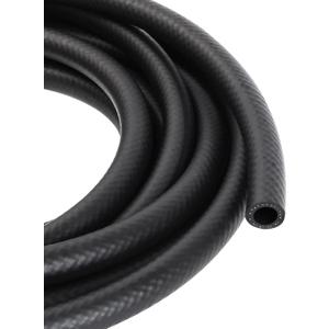 3/8 Inch ID NBR Rubber Hose, 10 Feet Fuel Hose Line Transfer Hose for Small Engine Black