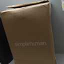 simplehuman 50 Liter / 13 Gallon Semi-Round Kitchen Step Trash Can with Secure Slide Lock, Black Plastic