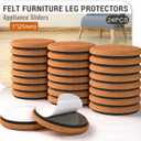 Chair Leg Floor Protectors for Hardwood Floors Stronger Felt and EVA Furniture Pads Prevent Floor from Scratches Reduce Noise Furniture Sliders for Hardwood Floors Pack of 24 1 Inch (25mm)