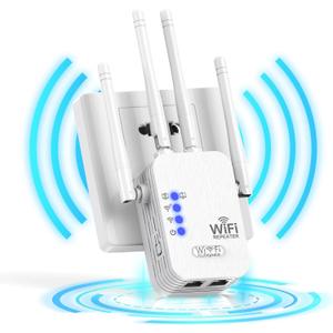 WiFi Extender, WiFi Extenders Signal Booster for Home Up to 9000 sq.ft 5G/2.4G, WiFi Range Extender, Wireless Repeater, Long Range Amplifier with Ethernet Port, Alexa Compatible