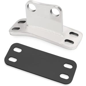 JERBOR Stainless Cab Lower Exhaust Stack Bracket Fits for Peterbilt 359 379 14-12998 21299 (1pc)