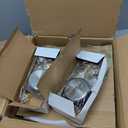 WILPREP Chafing Dishes for Buffet, 2 Pack 5 qt Round Chafing Dish Set with Glass Lids Holders Foldable Frames, Food Grade Stainless Steel Food Warmers for Parties Buffets Banquets, Gold & Silver