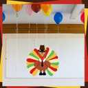 3 x Geyee 26 Pcs Thanksgiving Turkey Bulletin Board Set Turkey Stickers Wall Decal Self Adhesive for Kid School Classroom Blackboard Fall Autumn Halloween Party Decorations