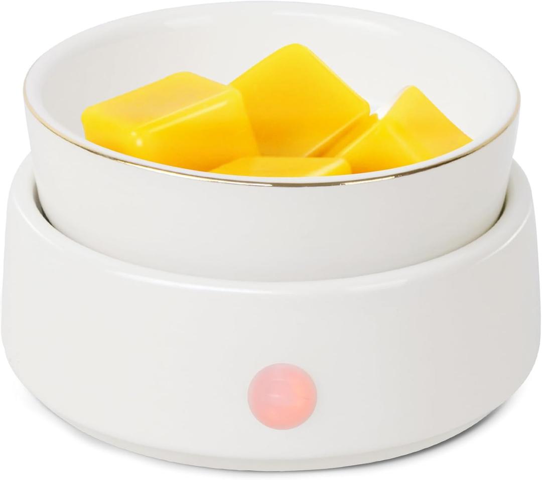 Bobolyn Wax Melt Warmer Candle Burner - Electric 3-in-1 Essential Oil Burner Ceramic Fragrance Candle Wax Burner for Scented Wax Tarts Candle Jars Essential Oils Home Office Bedroom Gift Decor
