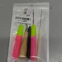 5 Different Sizes Latch Hook Crochet Needle Set Hair Crochet Hook Tools for Hair Braiding, Scarf & Rug Making and Crafts DIY