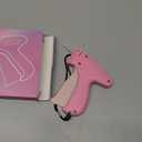 Stitch Gun for Clothes, Mini Stitchy Sewing Gun, Handheld Tagging Gun for Quick Clothing Fixer, Includes 6 Needles, 2000 Black Fasteners, 2000 White Fasteners (Rose Red/Pink)