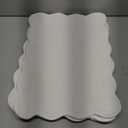 HOMBYS Quilted Placemats Set of 6 Washable-13x18 inches Rectangular Placemats for Kitchen Table-100% Cotton Fabric Rectangular Table Mats, (Pure White)