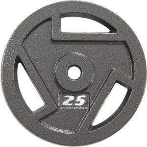 Signature Fitness Cast Iron Plate Weight Plate for Strength Training and Weightlifting, Olympic or Standard, Multiple Sizes (Standard (1-Inch Center))
