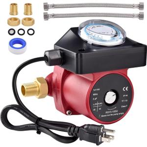 UP15-10SU7P/TLC Water Circulator Pump 115V 1/25HP Hot Water Recirculation Pump Compatible with Grundfos 595916/59896288P1 3/4NPT for Domestic Hot Water Systems