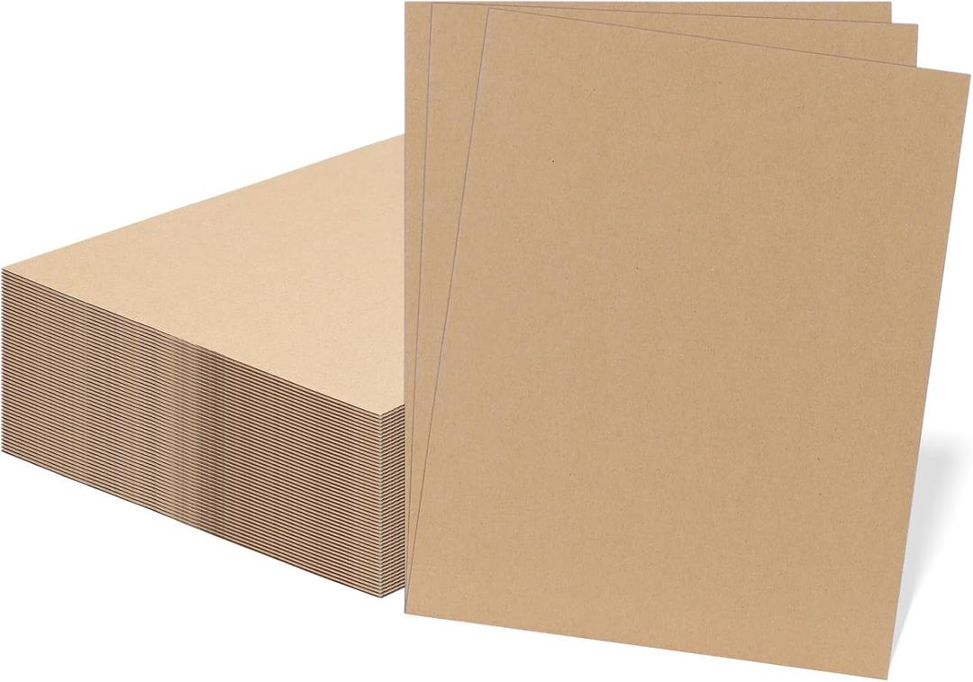 RLAVBL 50 Pack 11x14 Corrugated Cardboard Sheets, Flat Cardboard Inserts for Shipping, Mailing, Packing, DIY Crafts