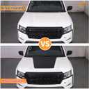 Aunginsy Car Front Hood Panel Decal Sticker Compatible with Nissan Frontier 2022-2025 Front Hood Engine Panel Precut Vinyl Decal Black Graphic Film Trim Modelling Decorative PVC Exterior Accessories