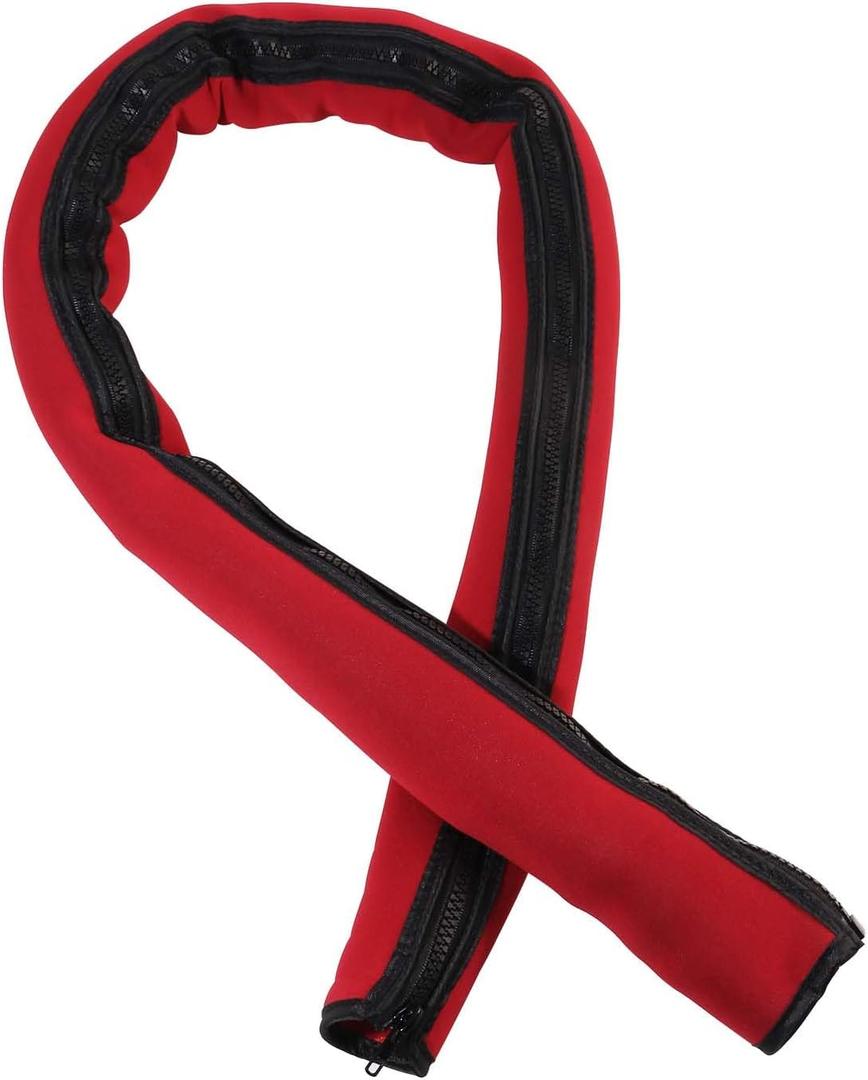 Red 48'' Zippered Neoprene Cable Sleeve, Heavy-Duty Trolling Motor Cable Sleeve & Outboard Motor Sleeve - Universal Boat Wire Cover for Rigging Protection, Fits for Minn Kota MotorGuide Mercury Yamaha