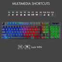 CHONCHOW Gaming Keyboard and Mouse Led Backlit USB Wired with Light Up 104Key 3600DPI 2 Side Button Mouse Keyboard Mechanical Feeling Compatible with PC Mac OS Xbox Ps4 Ps5 with Mousepad