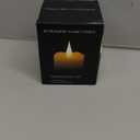 Flameless Candles Battery Operated with Timer, 3D Moving Flame Flickering, Last 600+ Hours Battery Candles, 3" x 3" Ivory Real Wax Electric LED Candle for Wedding Party Decorations