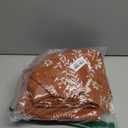 Schweek Boho Terracotta Curtains for Living Room 63 Inches Long Semi Sheer Linen Floral Curtains Vintage Farmhouse Window Curtain 2 Panel Sets for Dining Room Kitchen Rust Colored