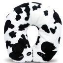 Calf Neck cushion Neck Pillow Airplane-2 Pack Memory Foam Travel Pillow, Soft & Support Travel Neck Pillow for Travelling, Sleeping Rest, Car, Train and Home Use (Grey & Red)